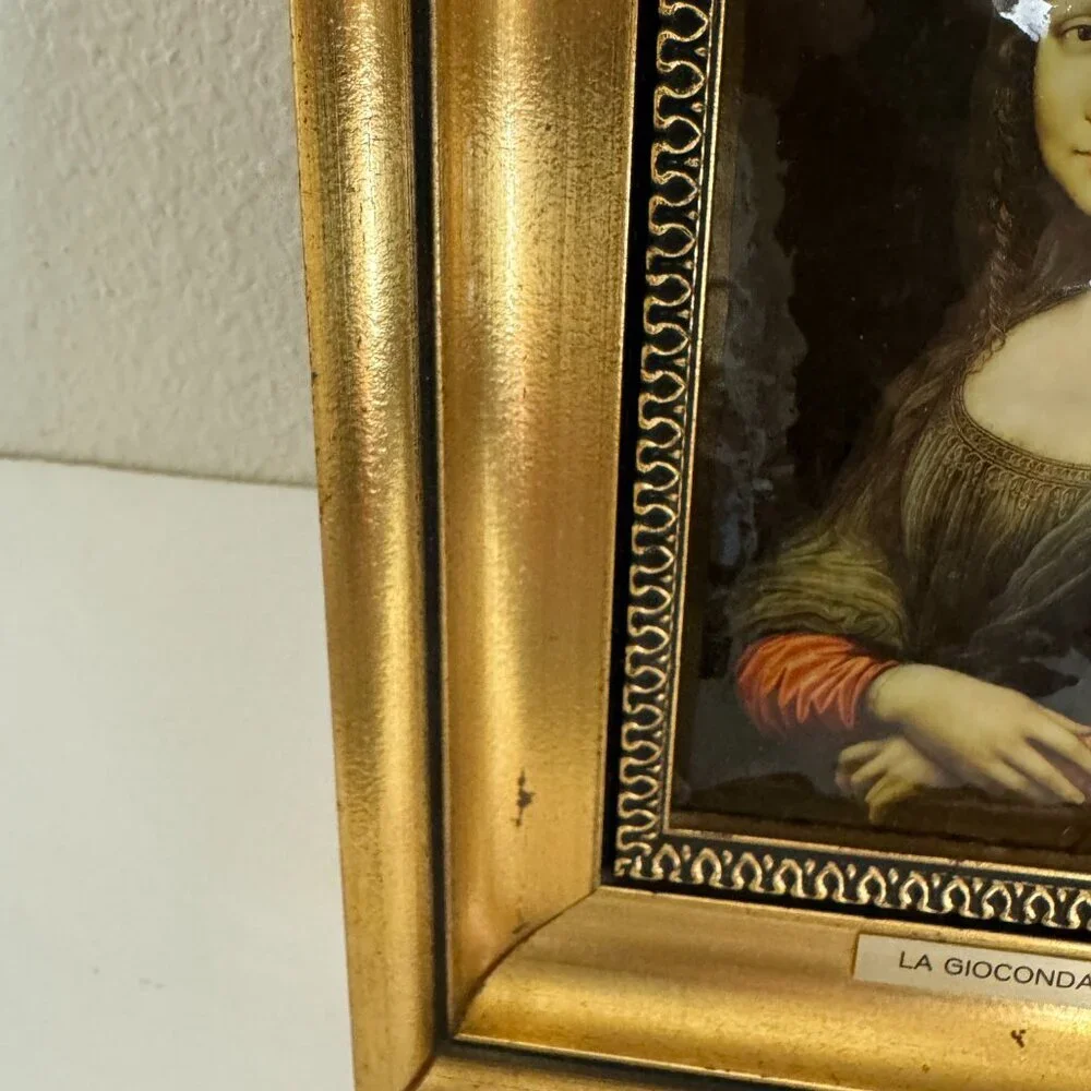 Vintage Reproduction Leonardo da Vinci Mona Lisa La Giaconda